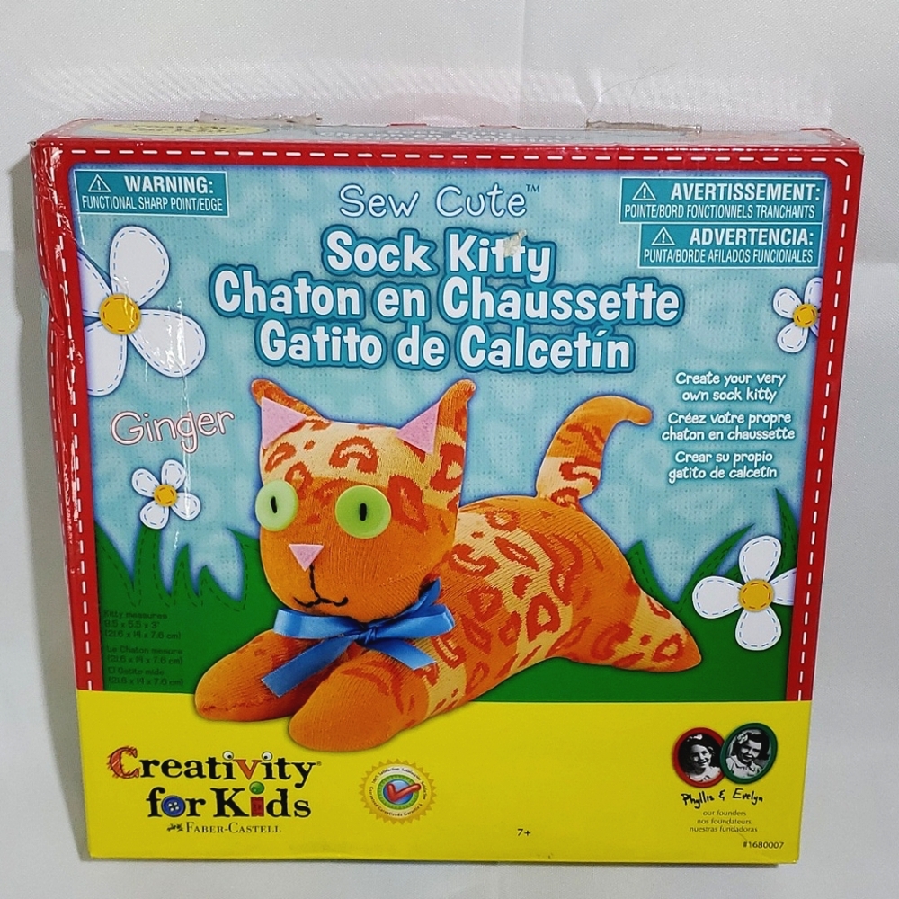 FREE ADD-ON‼️ Sew Cute Create Your Own Sock Kitty Kit (missing pieces)